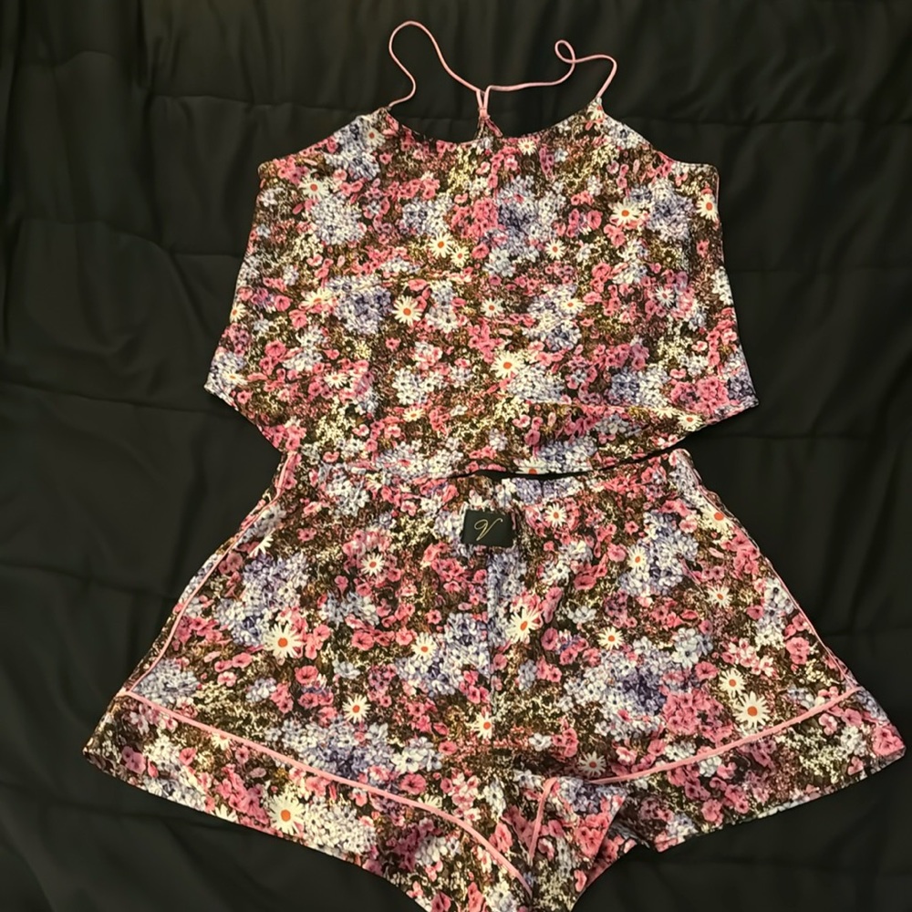 Floral pajama set